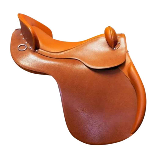 SILLA ZALDI CAMPERA ESPAÑOLA - Tradicional Preparación Potros Doma Vaquera Asiento Goma - Tienda Hípica Online | D’Hispania ®