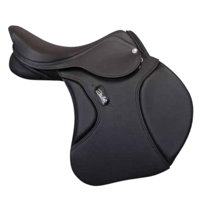 Silla de salto ZALDI Ledyard, silla de salto profesional artesanal para equitación, con diseño elegante y asiento cómodo.