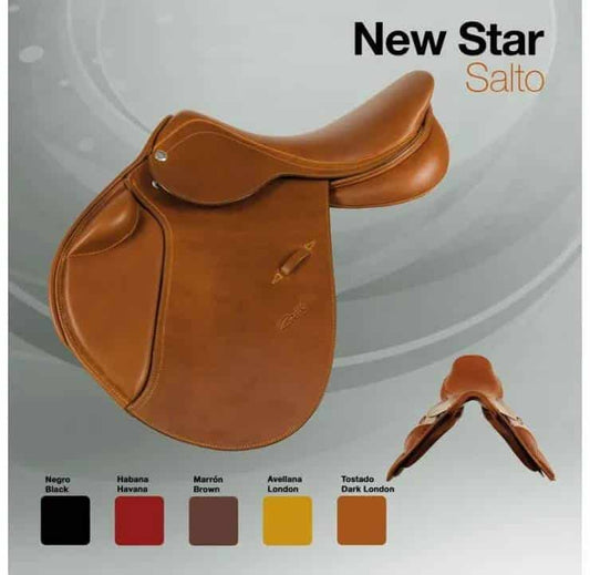 SILLA ZALDI SALTO NEW STAR - Rodilleras Exteriores Armadura Ajustable Herencia Zaldi-Star - Tienda Hípica Online | D’Hispania ®