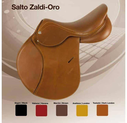 Zaldi Machine Silla Zaldi Salto Oro Basada Zaldi-Star Cueros Europeos Premium ...