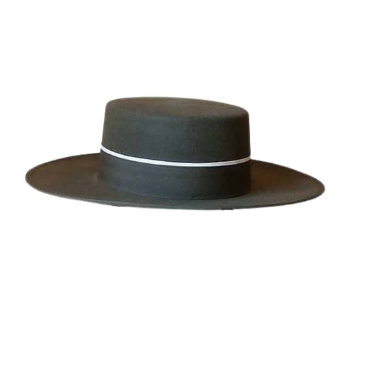 SOMBRERO CAÑERO  GRIS OSCURO DE PRIMERA CALIDAD - Tienda Hípica Online | D’Hispania ®