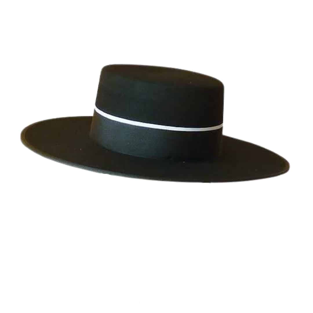 SOMBRERO CAÑERO  NEGRO DE PRIMERA CALIDAD - Tienda Hípica Online | D’Hispania ®