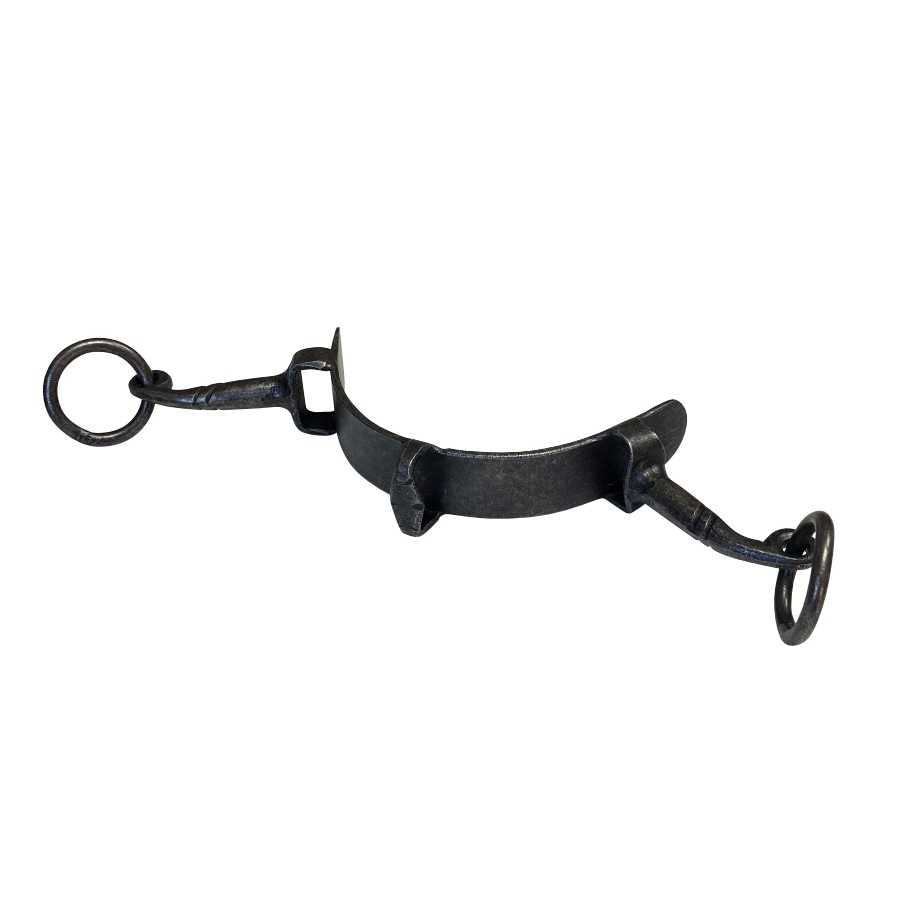 Serreta de muserola de fragua sin dientes 2 pilares, chapa 3 mm - Tienda Hípica Online | D’Hispania ®