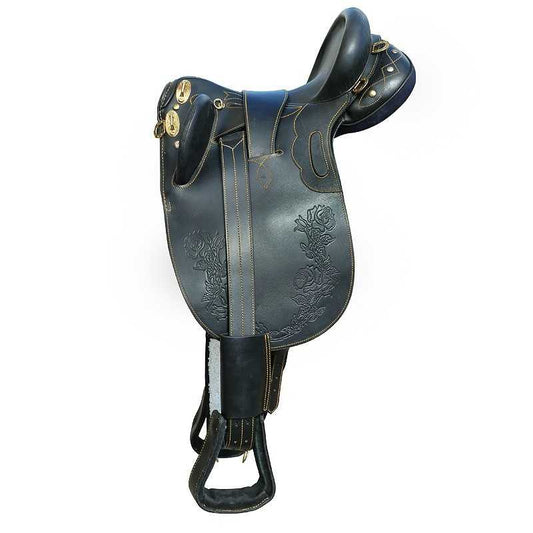 Silla Australiana Sin Pomo 17.5" - Kit Completo Cuero Fieltro - Tienda Hípica Online | D’Hispania ®