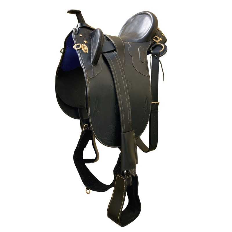 Silla Australiana con Pomo 17.5" - Kit Completo Cuero Premium - Tienda Hípica Online | D’Hispania ®