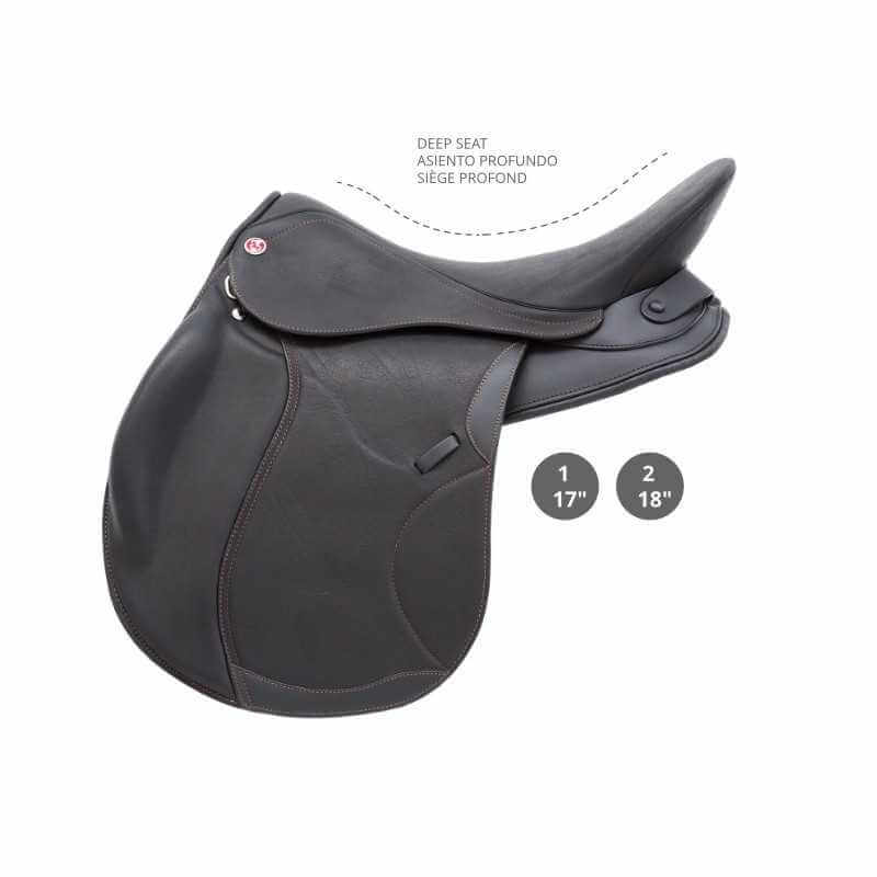 Silla Kieffer Bern - Uso General para Caballos Anchos y Lomo Corto - Tienda Hípica Online | D’Hispania ®
