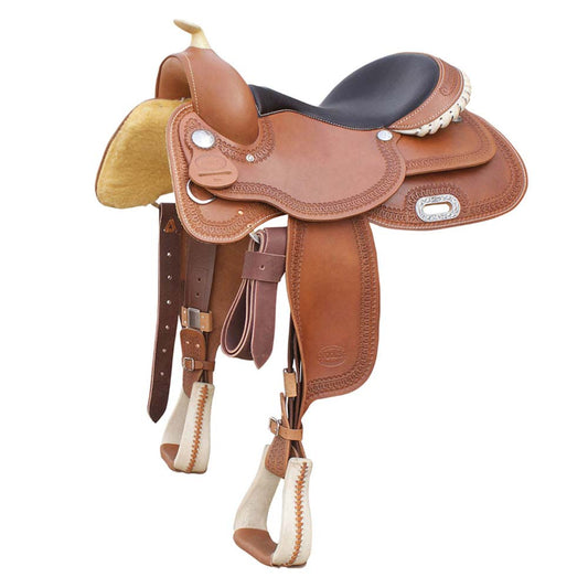 Silla Western Extra Pools SE00076 - 16" Asiento 39cm Baste 69cm Avellana - Tienda Hípica Online | D’Hispania ®