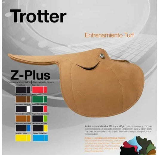 Silla Z-Plus Entrenamiento Turf Trotter - Material Sintético Ligero Duradero Carreras - Tienda Hípica Online | D’Hispania ®