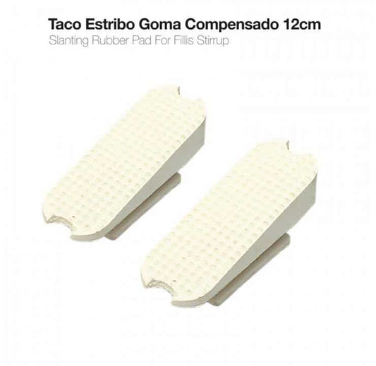 TACO ESTRIBO COMPENSADO 22003R 12cm BLANCO PAR - Tienda Hípica Online | D’Hispania ®