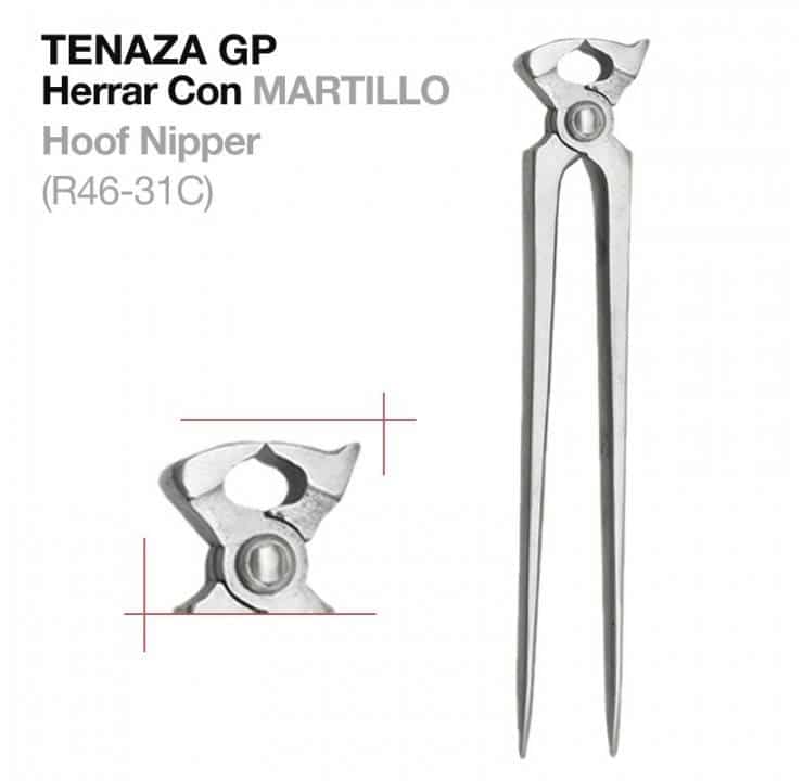 TENAZA GP HERRAR CON MARTILLO R46-31C - Tienda Hípica Online | D’Hispania ®