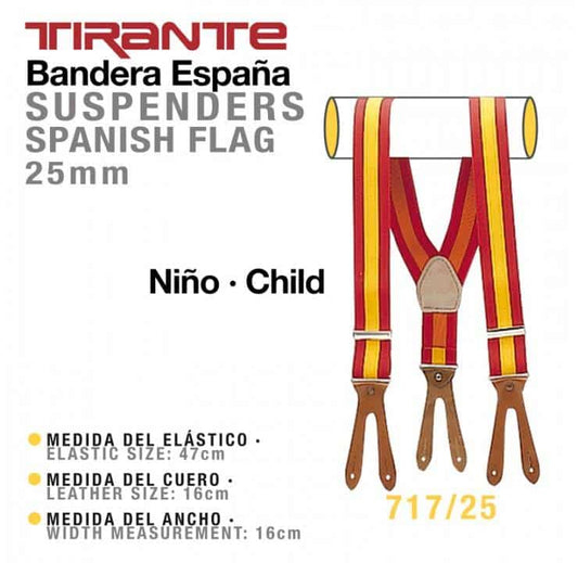 TIRANTE BANDERA ESPAÑA NIÑO 717/25 - Tienda Hípica Online | D’Hispania ®