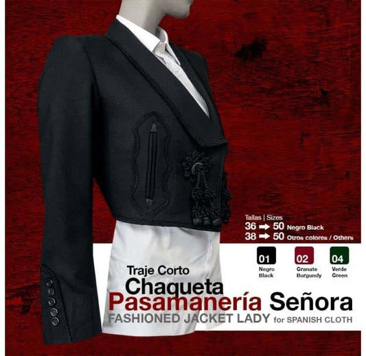 TRAJE CORTO CHAQUETA PASAMANERÍA SEÑORA - Tienda Hípica Online | D’Hispania ®