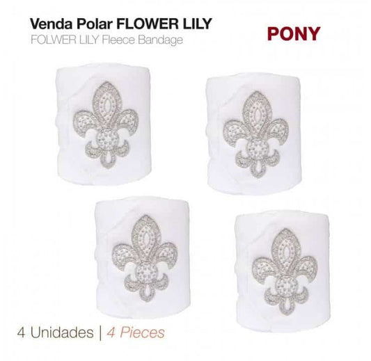 VENDA POLAR FLOWER LILY 4 unidades BLANCO - Tienda Hípica Online | D’Hispania ®