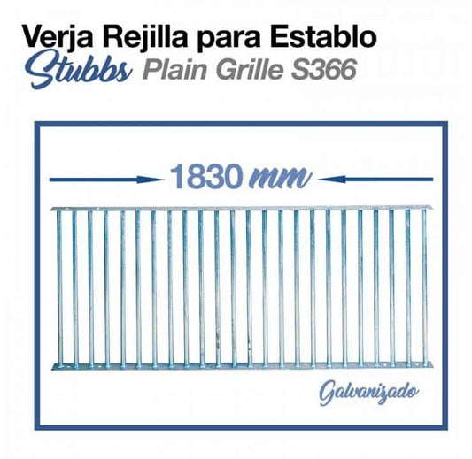 VERJA REJILLA PARA ESTABLO STUBBS S366 1830mm - Tienda Hípica Online | D’Hispania ®