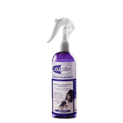 Desinfectante cicatrizante Zaldi Leucillin de 150 ml en envase para productos de limpieza e higiene.