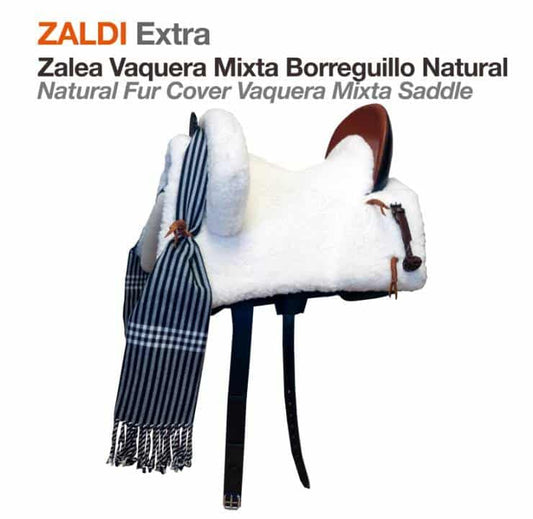 ZALEA ZALDI EXTRA VAQUERA MIXTA BORREGUILLO NATURAL - Tienda Hípica Online | D’Hispania ®