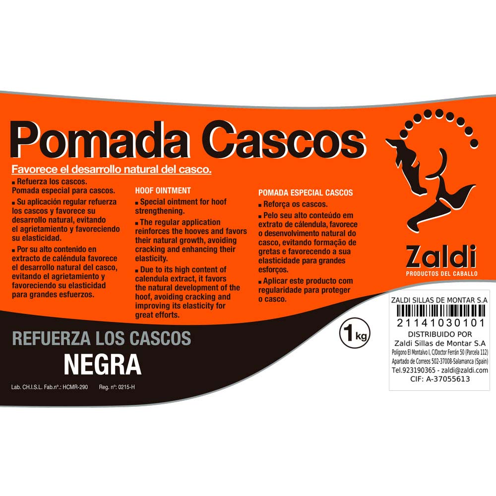 Zaldi Pomada Especial Cascos - Refuerza Desarrollo Natural Elasticidad - Tienda Hípica Online | D’Hispania ®