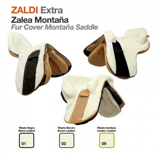 Zalea Zaldi Extra Montaña - Borreguillo Natural Silla Montaña Protección Confort - Tienda Hípica Online | D’Hispania ®
