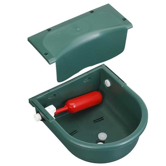 Bebedero italiano de polipropileno de 3L para caballos, resistente y práctico, ideal para bebederos y repuestos en establos.