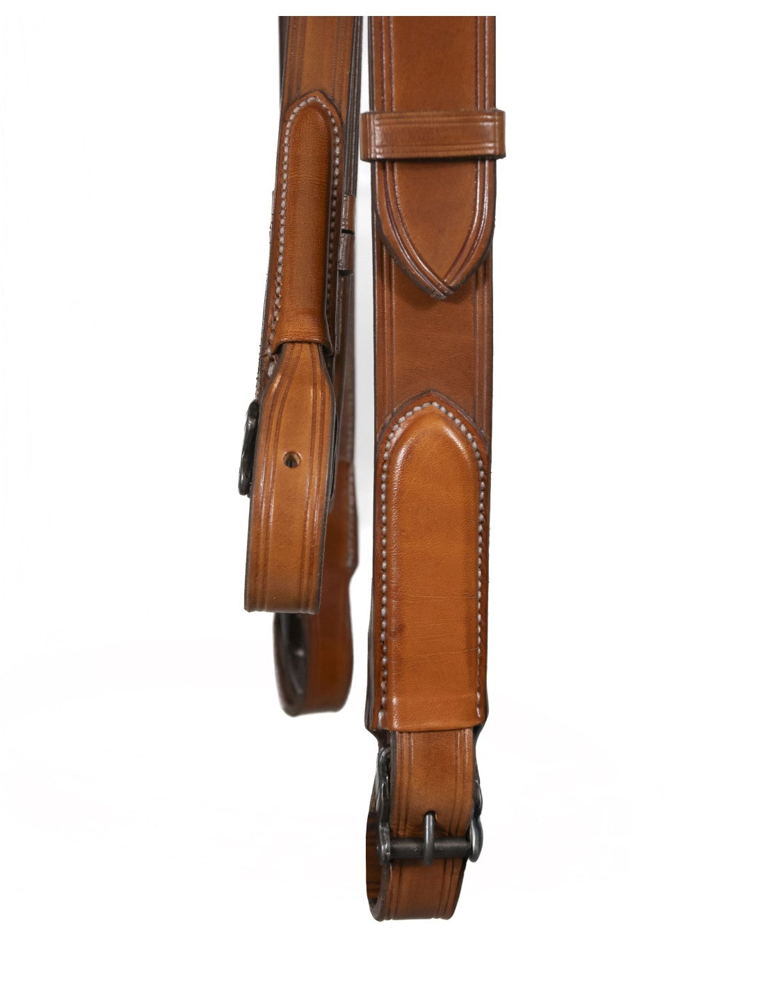 Cabezada vaquera con funda artesana hecha a mano, de la marca D'Hispania, para montar a caballo, en cuero y con detalles tradicionales