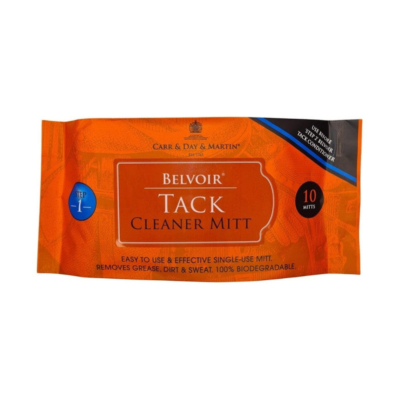Guantes limpiadores de cuero Belvoir C&D - pack 10 unidades, empaque de producto