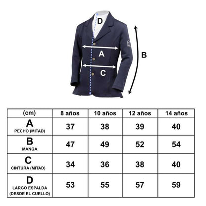 Chaqueta de Concurso Tattini Niño/a Sole - Tejido Técnico Elástico