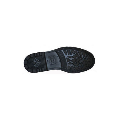 Zapato Comanche de piel rubí con cordones