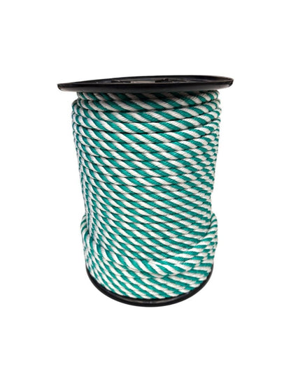 Cuerda de polipropileno de 14mm con 4 cabos, alta resistencia, para ramales y accesorios hípicos.