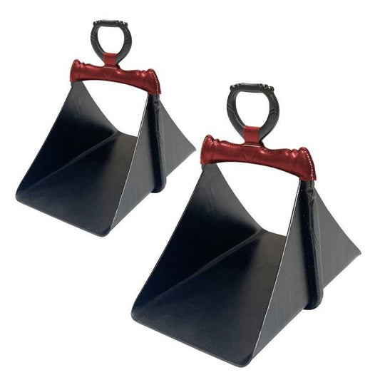 Estribo vaquero de fragua forrado con caracol 13 x 23 cm (par) - Tienda Hípica Online | D'Hispania ®