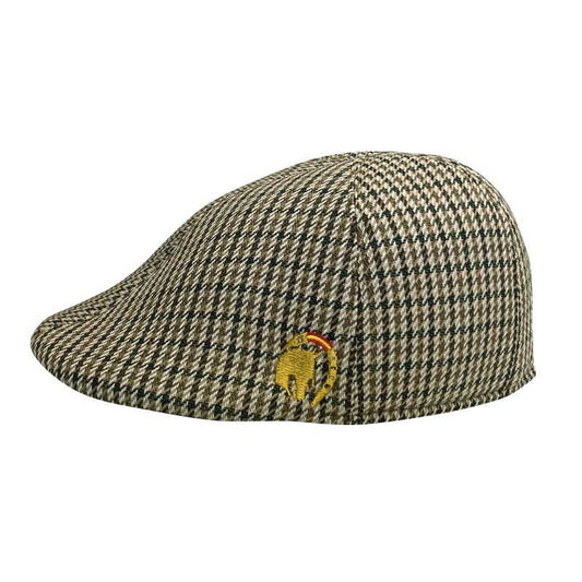 Gorra Hunter pata de gallo de la marca Tienda Hípica Online, estilo casual con diseño a cuadros en tonos neutros.