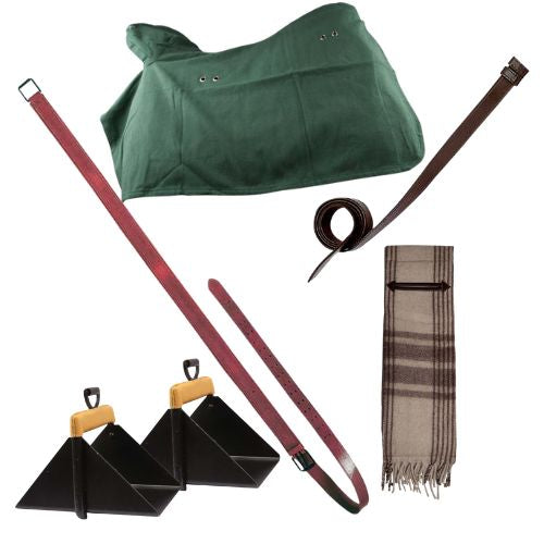 Montura vaquera ecológica para silla vaquera, diseñada por Tienda Hípica Online y D'Hispania, con detalles de cuero resistente.