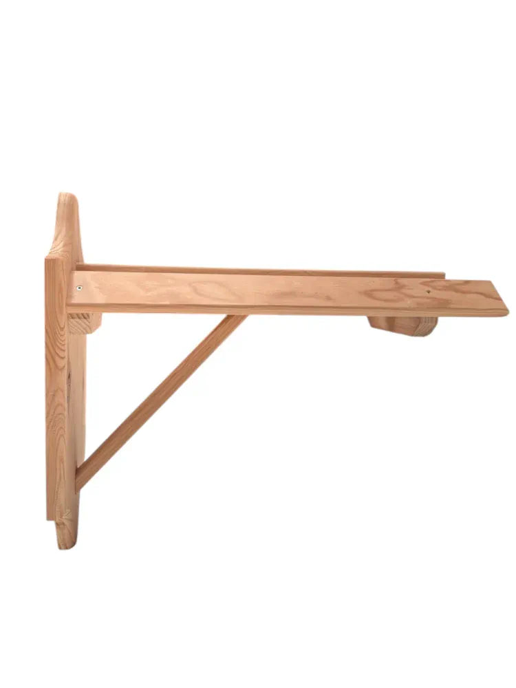 Monturero de madera sin barnizar para silla de montar