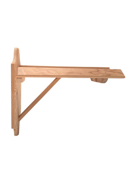 Monturero de madera sin barnizar para silla de montar