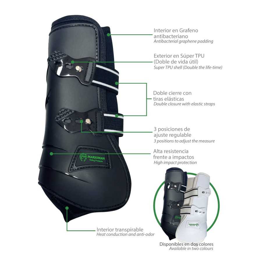 Protector delantero de doma con interior de grafeno (par) - Tienda Hípica Online | D'Hispania ®