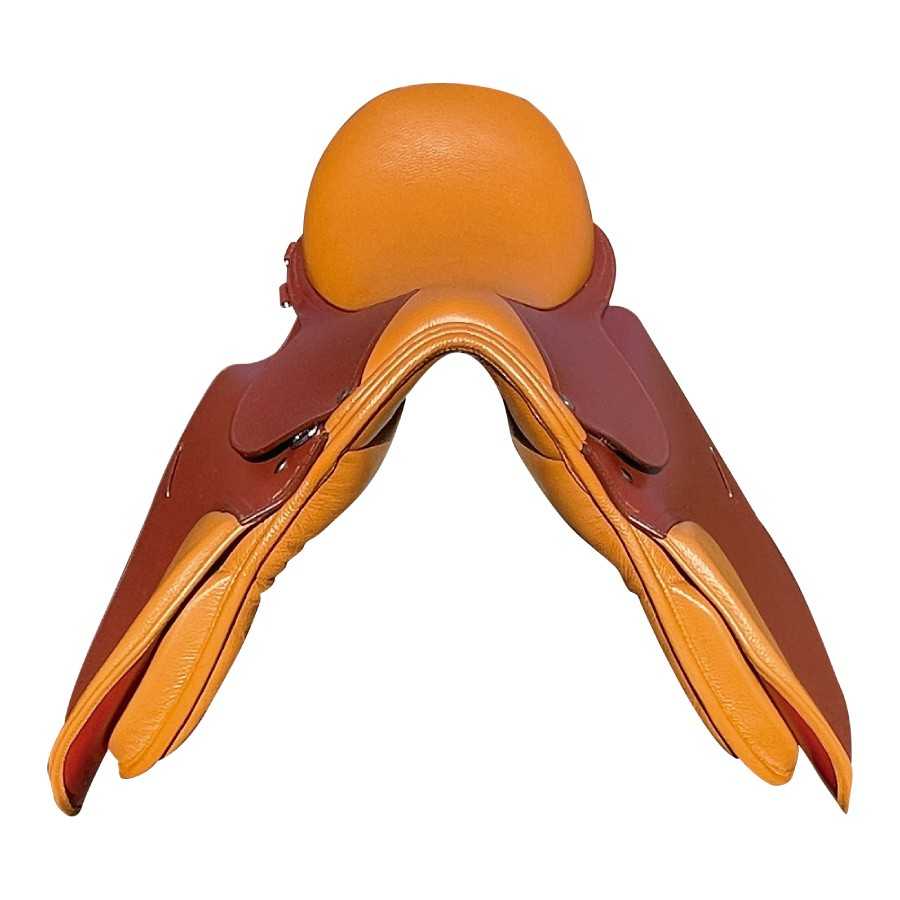 Silla Inglesa de Uso General en Cuero Grabado | Talla 18''