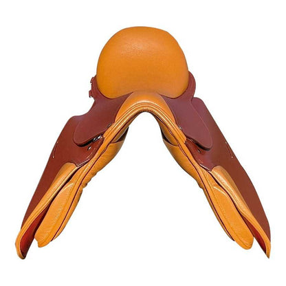 Silla Inglesa de Uso General en Cuero Grabado | Talla 18''