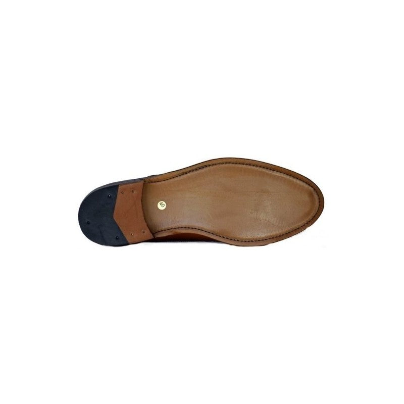 Zapato Milán de piel con hebilla lateral